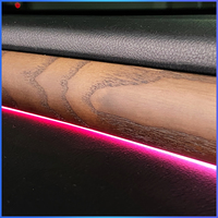 Kit d'éclairage d'ambiance LED TMPRO Cen Wood Grain Panel pour Lexus ES 2018-2024, lampe d'ambiance intérieure de voiture, commande par application, pièces de décoration