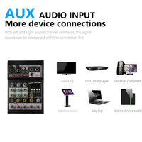 Console de mixage audio 4 canaux compacte avec interface USB/BT/MP3 pour DJ et production musicale en direct – Meilleures ventes