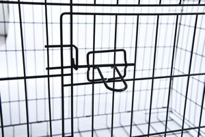 Vietnam'da yapılan çoklu boyutları çift kapı katlanabilir Metal tel kedi köpek sandık evcil hayvan kafesi - Product Image 3