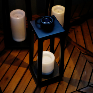 Bougeoirs Led décoratifs d'intérieur lanternes solaires pots de bougies lampe de jardin lanterne solaire - Product Image 3