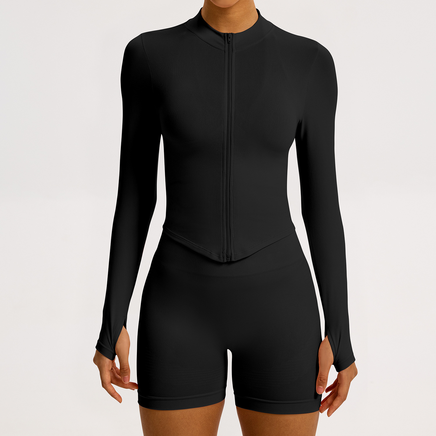 Black coat+shorts