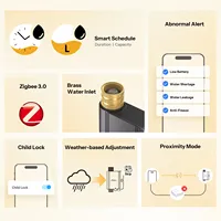 SONOFF SWV-ZFE Hydro Series Hydro ONE Vanne d'eau intelligente Zigbee avec débitmètre SWV Modes de communication doubles Données sur l'eau