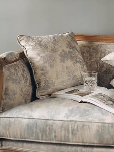 أريكة كبيرة من قماش غرفة المعيشة على الطراز الريفي في الولايات المتحدة ، خشب البلوط الفرنسي المصمت بالكامل ، ثلاث شقق صغيرة - Product Image 4