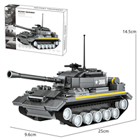 Wange 3660 WW2 Modèle de char lourd assemblé, équipement MOC, briques d'assemblage, blocs de construction en plastique, ensemble de jouets pour enfants, cadeau unisexe, Juguete