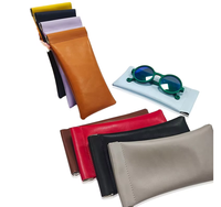 Étui à lunettes de soleil en cuir de luxe, sac de rangement multifonctionnel, pochette magnétique pour lunettes, organisateur souple et portable pour lunettes