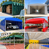 Abri de voiture pliable portable, bâche en PVC imperméable, structure en acier, abri de voiture rétractable quatre saisons, utilisation en extérieur