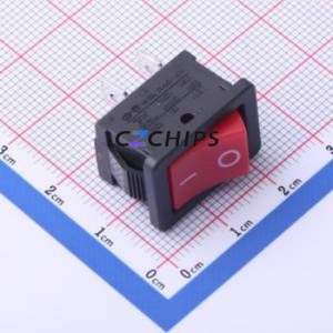 RS601A-1010011R3B Rocker Switch Through hole Component (THT) Switch 21mm 15mm 13.6mm Concave Bend - Product Image 1