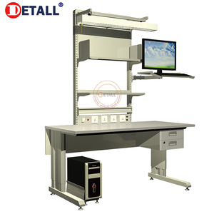 Detall fabrika fiyat ESD tezgah atölyesi ESD masa yüksekliği ayarlanabilir ESD iş istasyonu ile bilgisayar standı - Product Image 1