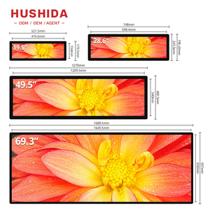 <span class=keywords><strong>19.5</strong></span> 48.8inch kỹ thuật số Kệ cạnh màn hình quảng cáo LCD kỹ thuật số biển kéo dài màn hình 24 inch - Product Image 2