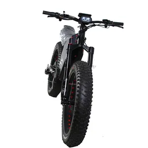 China poderoso 5000w 72v suspensão total elétrica neve gordura bicicleta com novo sensor de torque