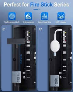 Adaptador USB C a RJ45 Gigabit Ethernet compatible con <span class=keywords><strong>Chromecast</strong></span> con Google TV HD/4K con adaptador Pd de 100m - Product Image 6