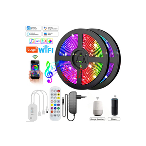 Luces <span class=keywords><strong>Led</strong></span> Para habitacion 100ft 5M 10m 15M 5050 12V RGB chơi game trang trí phòng <span class=keywords><strong>Wifi</strong></span> tuya thông minh <span class=keywords><strong>LED</strong></span> Strip ánh sáng - Product Image 1