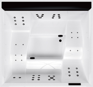 Baignoire à remous avec massage à air, spa extérieur, jacuzzi autoportant, spa à remous de 2,2 m avec jets chauffants - Product Image 4