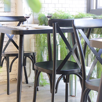 Ensemble de meubles de jardin, chaises et tables de fête, chaises en aluminium empilables, chaises en fer coloré, 10 pièces