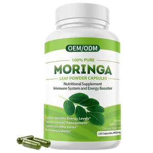 Best Selling Products 2023 OEM Private Label Immune Support Supplement For Energy And Metabolism Moringa Capsules Organic