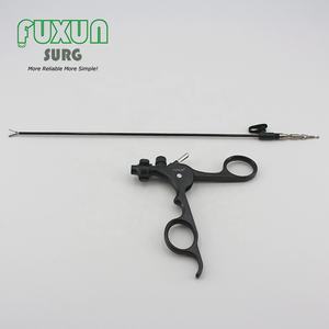 Kit bedah anak Mini <span class=keywords><strong>3mm</strong></span>, Set peralatan bedah laparoskopi endoskop panjang fenestrasi Manual Asahan forsep instrumen logam plastik - Product Image 3