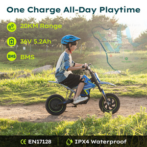 KOOLUX K7 36V 5.2Ah 250W Vélo électrique tout-terrain pour enfants de 12 pouces avec panier en plastique 3 vitesses Trois couleurs EU/UK Âges 6-12 - Product Image 4
