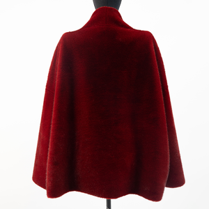 Venta al por mayor abrigo de piel sintética chaqueta de piel sintética de Borgoña chaquetas de piel sintética de moda abrigo de piel sintética fabricante en China - Product Image 2