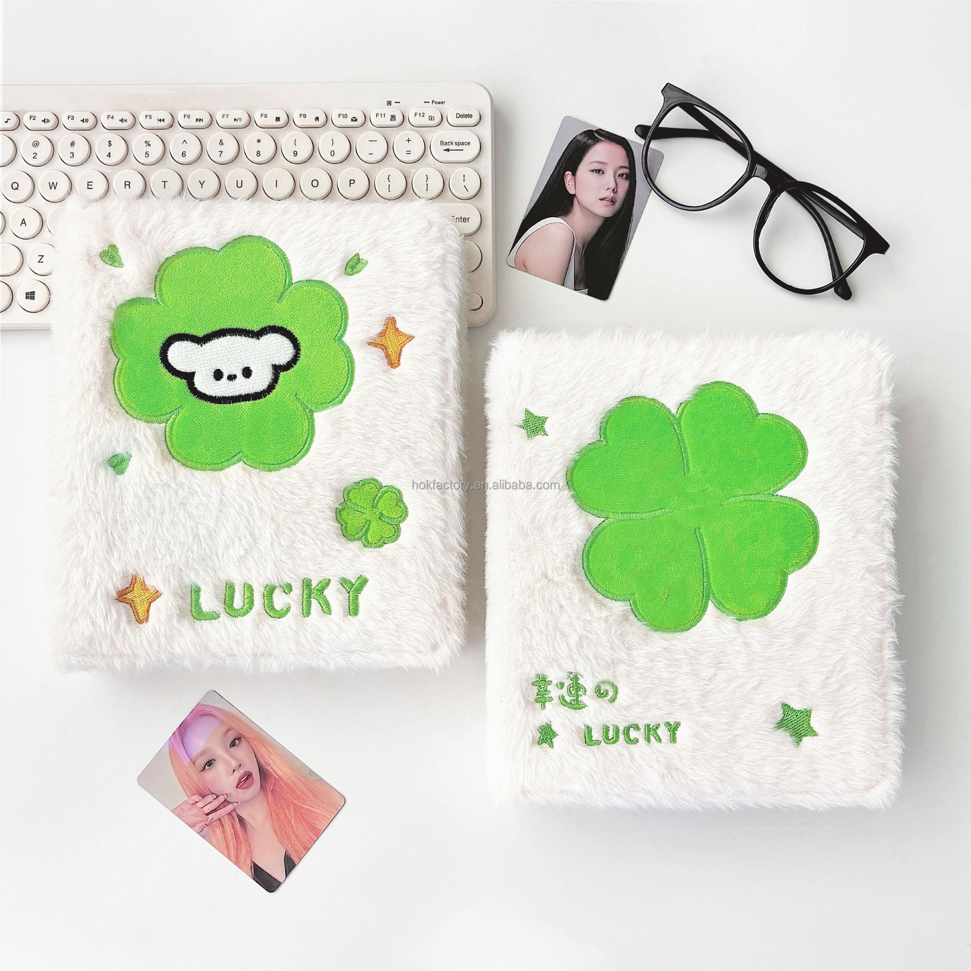 Plush Photo Album - Kpop Four Leaf Clover Photocard Holder