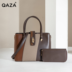 QAZA – Sacs à main et pochettes de luxe pour femme en cuir PU, ensemble de sacs fourre-tout, <span class=keywords><strong>sac</strong></span> à bandoulière célèbre, les dernières nouveautés pour femmes - Product Image 1
