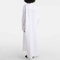 Fabricants de vêtements sur mesure – Nouvelle collection Printemps-Été-Automne : Robe longue décontractée en coton, boutonnée sur le devant, coupe oversize, style minimaliste