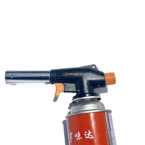 flamethrower gas gun spray torch gas burner butane gas torch blow portable welding torch kitchen culinary with adjustable flame