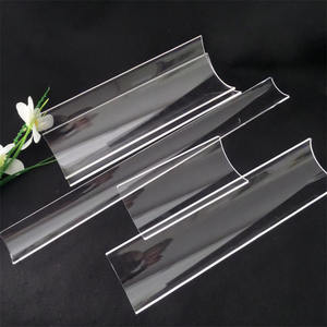 صفيحة نصف أسطوانية شفافة مقاومة لدرجات الحرارة العالية ، صفيحة كوارتز نصف دائرية من الزجاج - Product Image 4