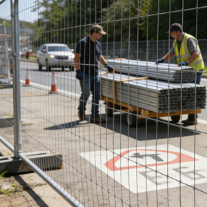 Clôture temporaire à maillons avec cadre en acier au carbone, facilement assemblable, galvanisée à chaud, hauteur 6 pieds, usine d'Anping - Product Image 4