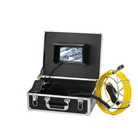 Caméra d'inspection de canalisation d'égout avec écran de 7 pouces, 1000TVL CMOS, objectif de 23 mm, endoscope industriel, câble en fibre de verre de 20 m, carte mémoire