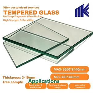 Offre Spéciale – Panneaux <span class=keywords><strong>de</strong></span> Verre Trempé Haute Résistance 6 mm, 10 mm, 12 mm pour Fenêtres Architecturales - Product Image 1