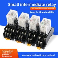 Silver Point 220V Ac 24V12V Dc Relais électromagnétique Miniature 53P 54P 62P Protection scellée