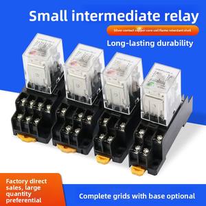 Серебряное точечное 220 В Ac 24V12V Dc электромагнитное реле миниатюрное 53P 54P 62P герметичная защита - Product Image 3