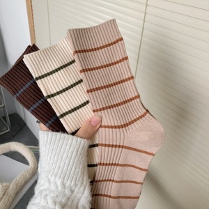 <span class=keywords><strong>Calcetines</strong></span> coreanos a rayas de media caña para hombre, estilo INS, deportivos, con personalidad, largos. - Product Image 5