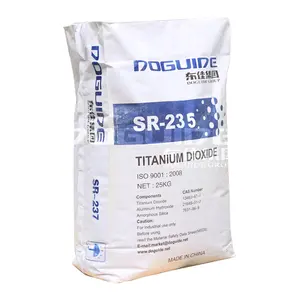 DOGUIDE biossido di titanio rutilo Rutil SR235 235 Tio2 SR235 polvere 235 prezzo di fornitura di fabbrica per vernice con confezione da 25 Kg