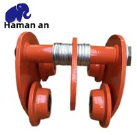 Palans à chaîne métalliques du fabricant pour pont roulant monorail, chariot porteur manuel pour poutre en I, capacité 1-5T, 220V, rouge
