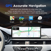 Lecteur Multimédia Voiture Android 10,25 Pouces, GPS Navigation Écran sans Fil Carplay pour Audi A4 B9 A5 2009-2019