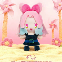 Porte-clés en vinyle 100% originaux, série Anime Cartoon Blind Box, cadeaux, série Aliien Stage Rabbit, tête ronde, peluche en vinyle, boîte mystère originale