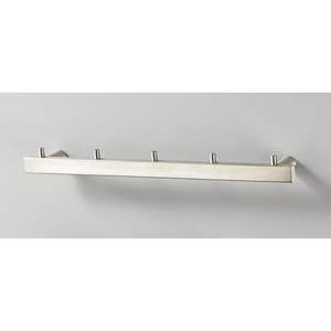 Metal Flexible <b>Storage</b> and Organization Wall-Mounted <b>Clothing</b> Organizer with Hooks & <b>Rails</b> for Bathroom and Living Room - Product Image 2