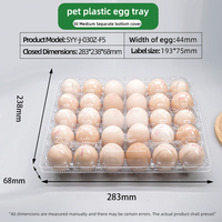 Boîte à œufs en blister PET transparente haute clarté, prête à la vente, avec couvercle détachable, qualité alimentaire, antichoc, RPET, personnalisation OEM/ODM