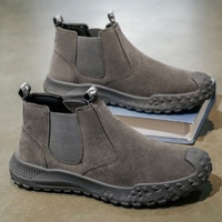 Chaussures pour hommes directement de l'usine, résistantes à l'usure, à semelle épaisse, rehaussantes, bottes de travail décontractées pour le désert, tendance masculine
