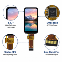 Écran LCD TFT de 1,47 pouce, résolution 172x320, pilote SPI 4 fils ST7789, petit écran IPS pour appareils connectés