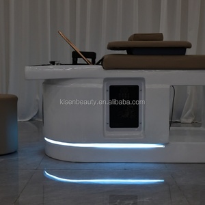 Kisen Mobilier de Salon en Gros : Lit de Lavage Thaïlandais Moderne à Circulation d'Eau pour Thérapie Capillaire Allongée avec Vaporisateur - Product Image 2