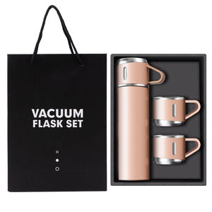 Revêtement en acier inoxydable 304, flacon sous vide de 500ml avec 3 couvercles, articles populaires, ensembles cadeaux de bienvenue, produits promotionnels pour les entreprises - Product Image 5