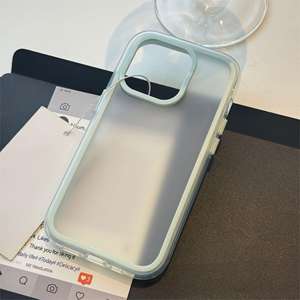 Coque de téléphone 3-en-1 antichoc, transparente, simple et colorée, compatible avec l'iPhone 16 Pro Max. - Product Image 1