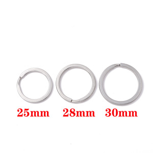 304 Stainless Steel Key <b>Ring</b> 2.5mm Diameter Round Keychain Hardware Jewelry Buckle Durable Metal <b>Keyring</b> Accessory - Product Image 2