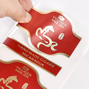 Factory-Direct Custom Premium Art <b>Paper</b> Labels |White Gold Foil 3D Embossing UV <b>Printing</b> Waterproof Eco-Friendly metallic labels - Product Image 3