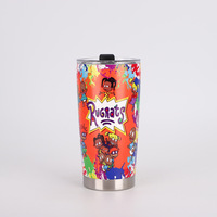 Gobelet isotherme en acier inoxydable personnalisé de 20 oz, imprimé en 3D par sublimation, pour les voyages en plein air, tasse isolée pour voiture