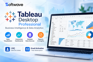 Licence Tableau Desktop Professional Creator 1 an 1 PC Activation par e-mail Logiciel d'analyse de données et d'intelligence commerciale - Product Image 2