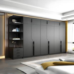 Garde-robe moderne personnalisable anti-déformation de plain-pied en acier inoxydable garde-robe de haute qualité garde-robe de <span class=keywords><strong>chambre</strong></span> à coucher anti-moisissure - Product Image 2