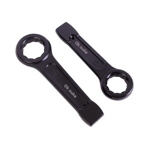 Clé à molette métrique robuste en chêne, à tête fixe, à poignée droite, à tête unique, pour vente en gros - Product Image 1